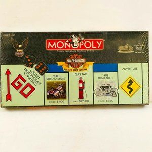 Vintage Monopoly Harley-Davidson Live to Ride Edition 2000 Board Game Hasbro New